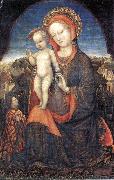 BELLINI, Jacopo Madonna and Child Adored by Lionello d Este oil painting
